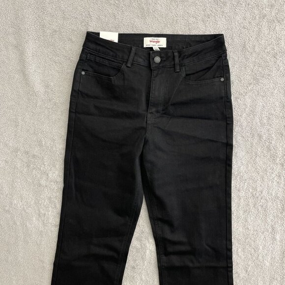 NEW Wrangler Women's Size 4 High-Rise Bootcut Stretch Jeans Black - Picture 10 of 11